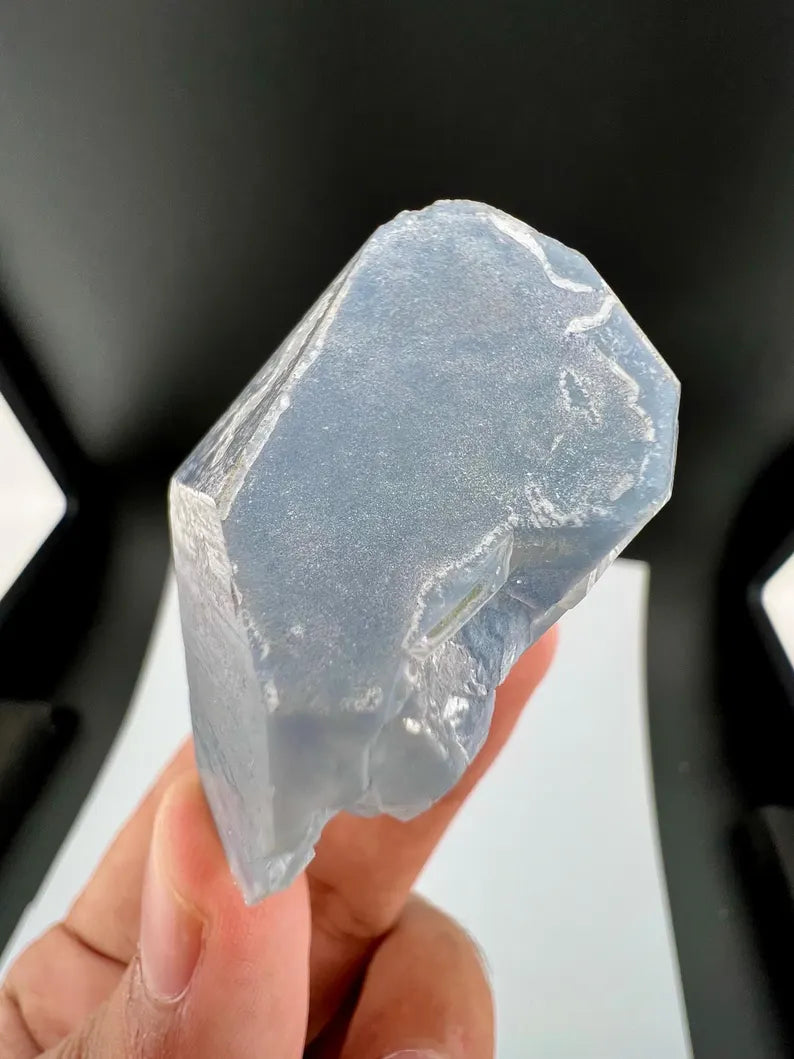 Indicolite Blue Quartz Crystal from Afghanistan - 54 Grams
