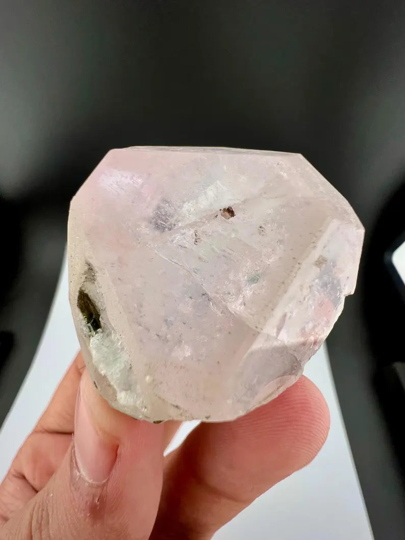 Bicolor AquaMorganite with Tourmaline from Afghanistan - 68 Grams