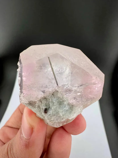 Bicolor AquaMorganite with Tourmaline from Afghanistan - 68 Grams