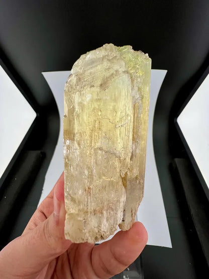 Yellow Triphane Kunzite Crystal from Afghanistan - 411 Grams