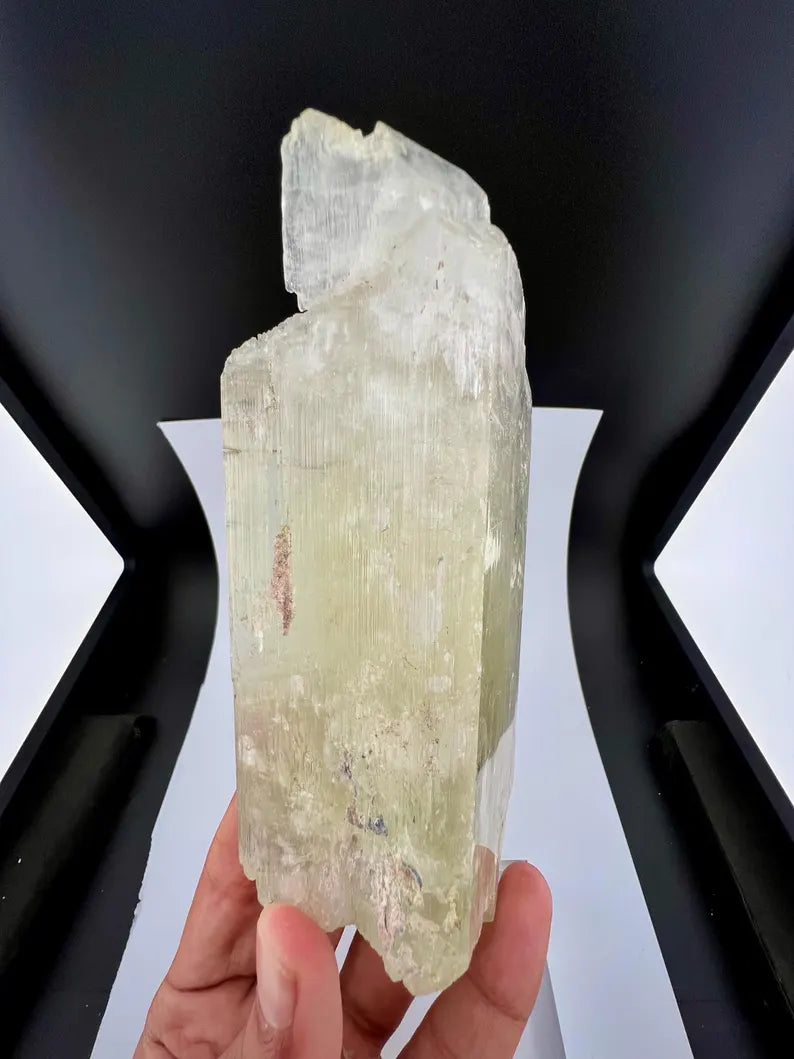 Yellow Triphane Kunzite Crystal from Afghanistan - 590 Grams