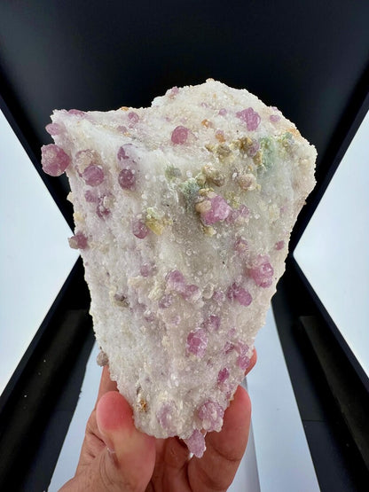 Fluorescent Pink Spinel Crystals on Matrix from Afghanistan - 824 Grams