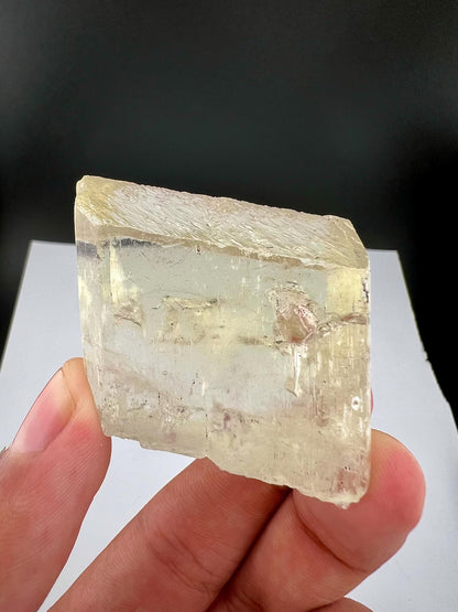 Yellow Triphane Kunzite Crystal from Afghanistan - 96 Grams