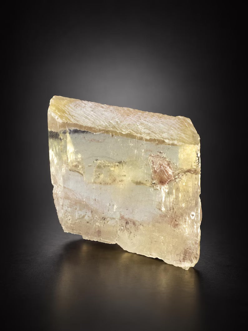 Yellow Triphane Kunzite Crystal from Afghanistan - 96 Grams