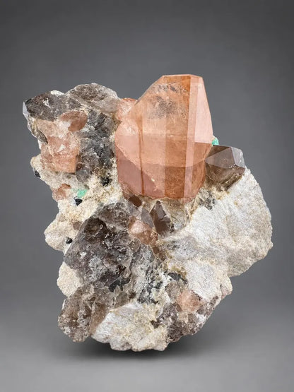 Topaz with Fluorite and Smoky Quartz from Skardu, Pakistan - 1444 Grams