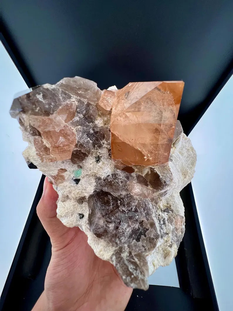 Topaz with Fluorite and Smoky Quartz from Skardu, Pakistan - 1444 Grams