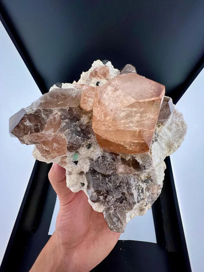 Topaz with Fluorite and Smoky Quartz from Skardu, Pakistan - 1444 Grams