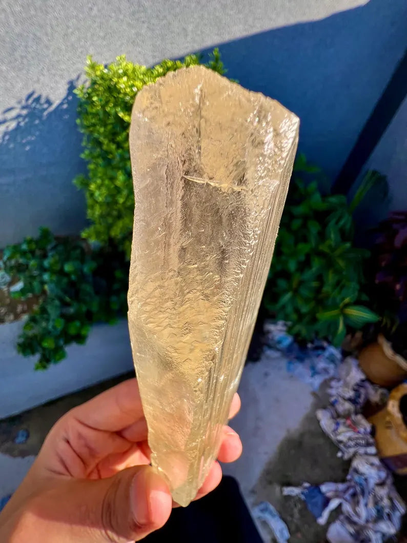 Yellow Triphane Kunzite Crystal from Afghanistan - 234 Grams