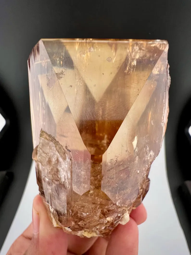 Golden Topaz Crystal from Skardu, Pakistan - 359 Grams
