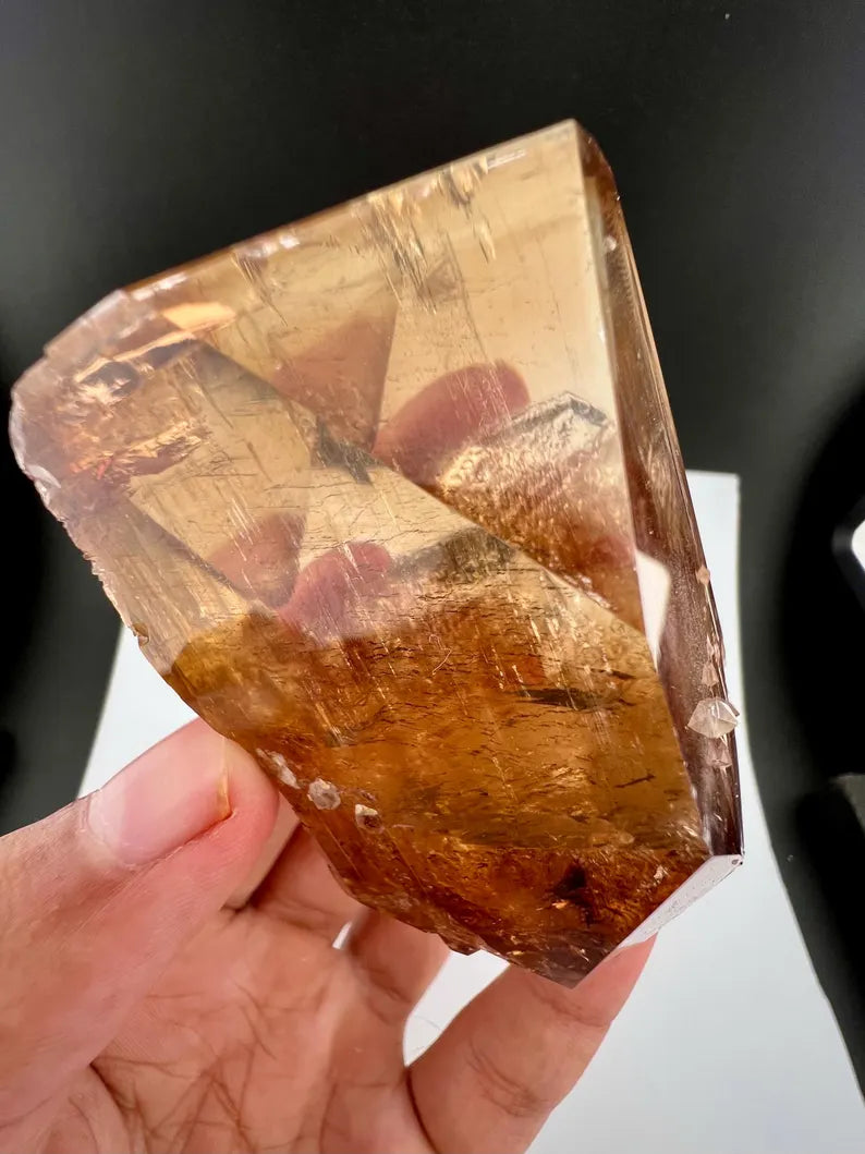 Golden Topaz Crystal from Skardu, Pakistan - 359 Grams