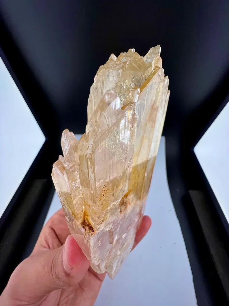 Yellow Triphane Kunzite Crystal from Afghanistan - 550 Grams