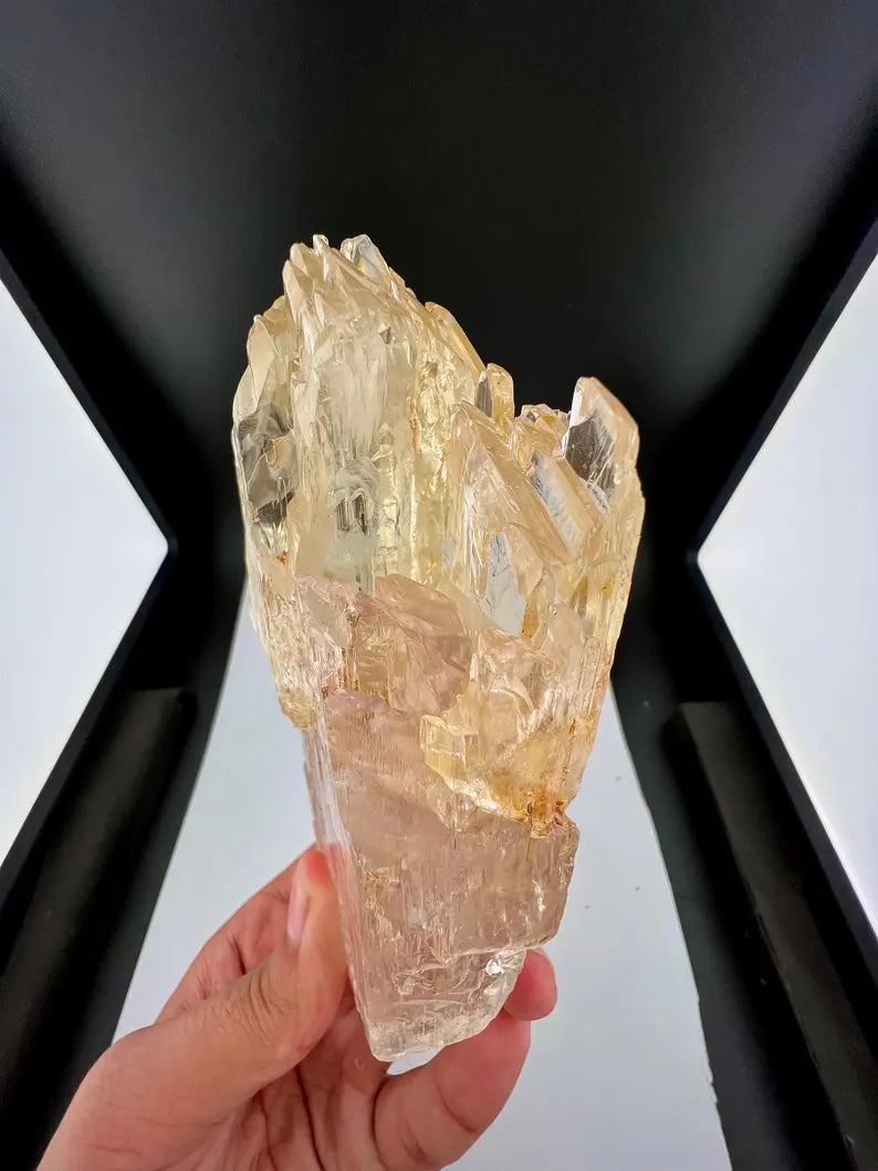 Yellow Triphane Kunzite Crystal from Afghanistan - 550 Grams