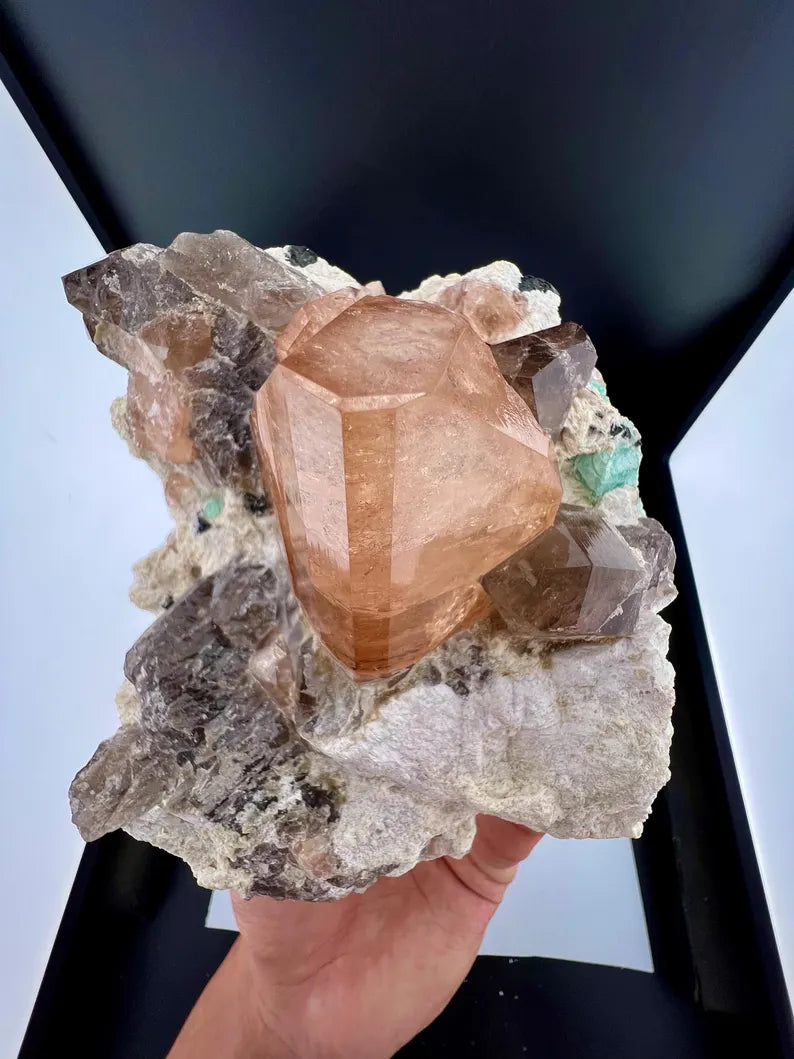 Topaz with Fluorite and Smoky Quartz from Skardu, Pakistan - 1444 Grams