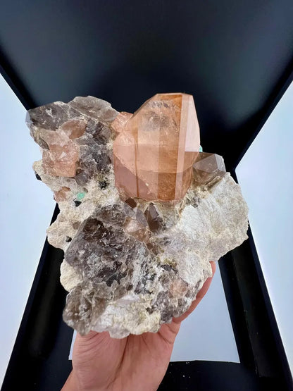 Topaz with Fluorite and Smoky Quartz from Skardu, Pakistan - 1444 Grams
