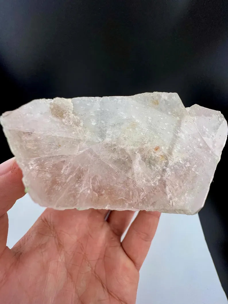 Pink Morganite with Tourmalines, Quartz and Albite from Afghanistan - 337 Grams