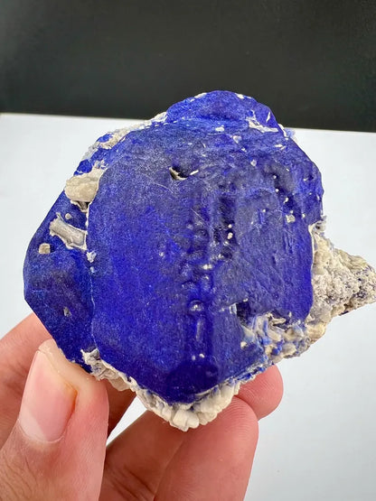 Blue Lazurite with Pyrite on Matrix from Afghanistan - 152 Grams