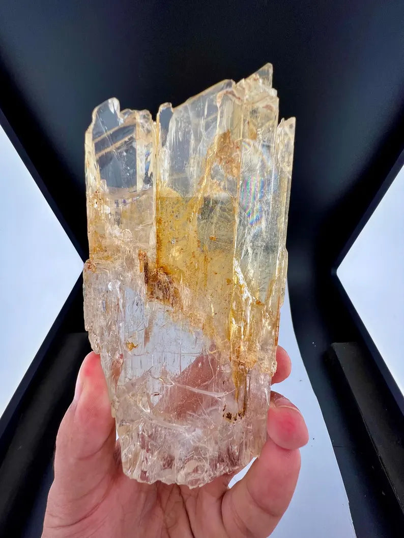Yellow Triphane Kunzite Crystal from Afghanistan - 550 Grams