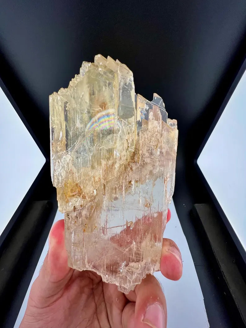 Yellow Triphane Kunzite Crystal from Afghanistan - 550 Grams