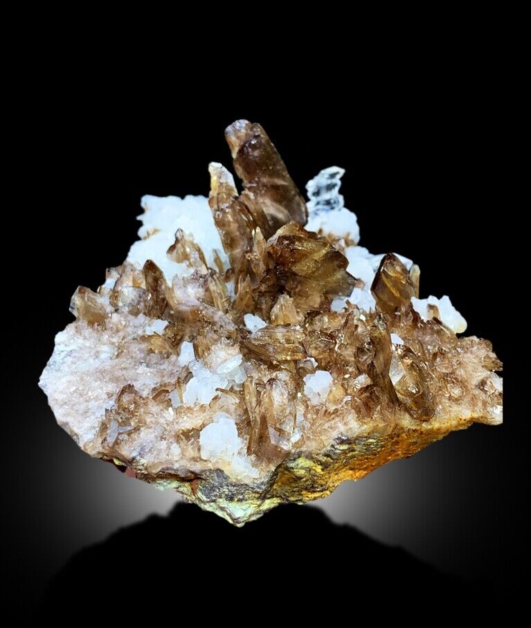 collector mineral specimen with quartz association
lustrous Axinite crystals on matrix
rare Pakistan mineral display piece
