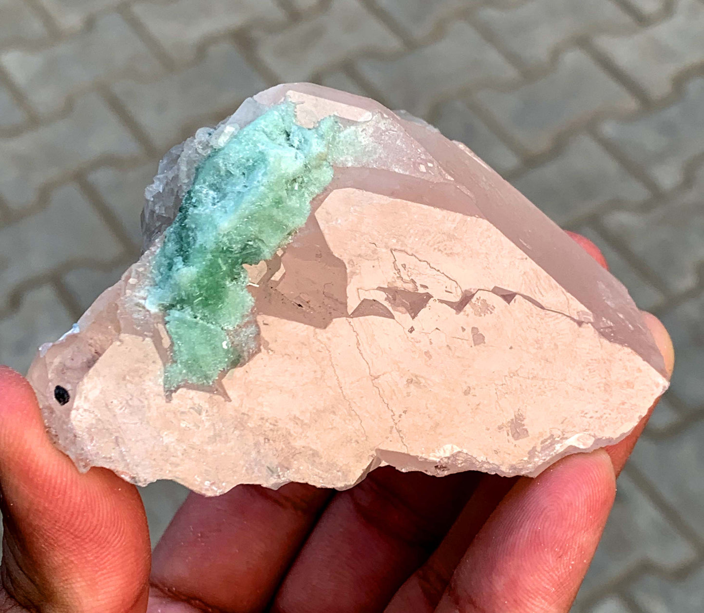 pink morganite crystal specimen
morganite mineral specimen for sale