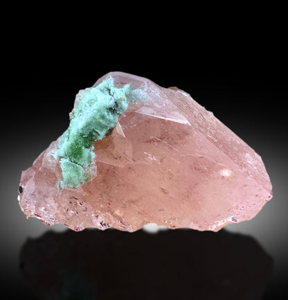natural morganite crystal Afghanistan
morganite with green tourmaline cluster