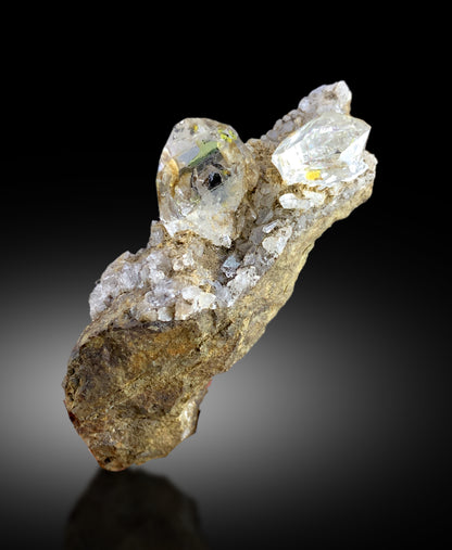 terminated quartz crystals on matrix
collector petroleum quartz mineral specimen
Baluchistan enhydro quartz crystal