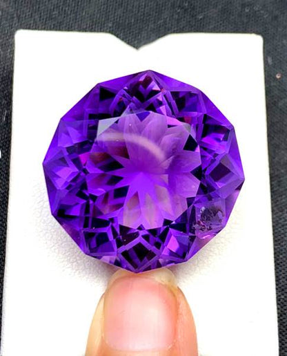 natural purple amethyst cut gemstone 39.50 carats
fancy cut amethyst gemstone deep purple