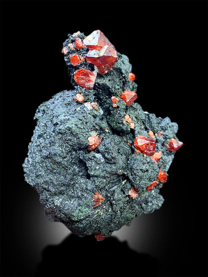 natural zircon crystal cluster close view
raw red zircon gemstone specimen
