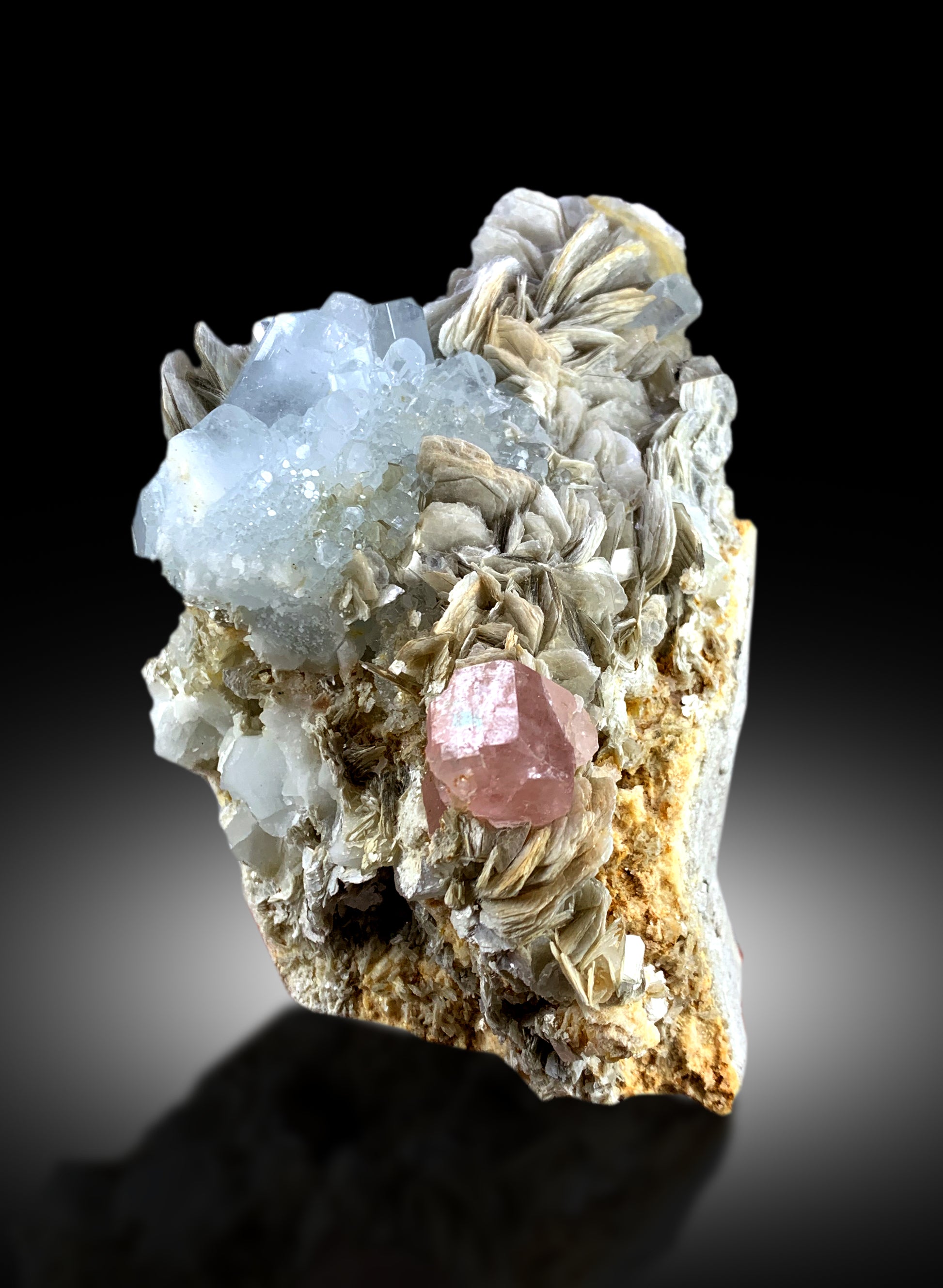 terminated aquamarine crystal cluster
Gilgit Pakistan aquamarine specimen