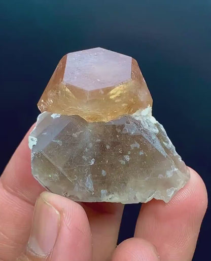 Natural Terminated Topaz Crystal With Smoky Quartz From Skardu Pakistan - 50 gram