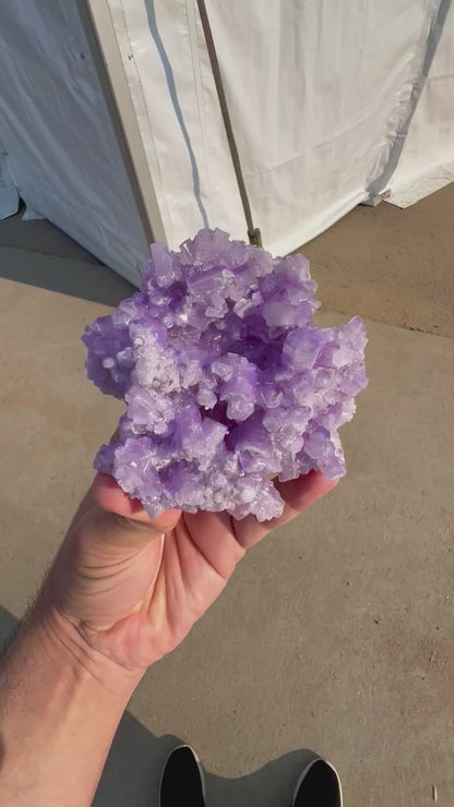 Purple Apatite Crystals Cluster from Afghanistan, 264 gram