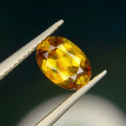 Oval Sphene Loose Stone For Ring, Brown Shpene Gemstone For Jewelry, 1.75CT