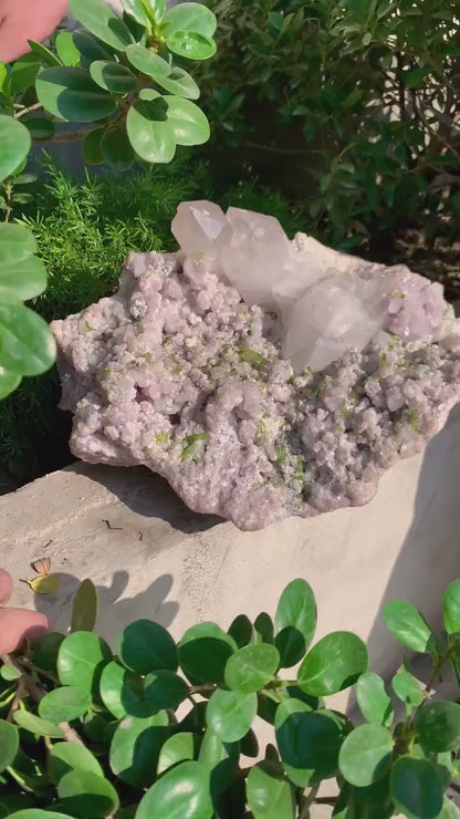 Tourmaline Crystals with Pink Lepidolite and Quartz Specimen, Green Tourmaline Cluster, Tourmaline for sale, Mineral Specimen, 16kg