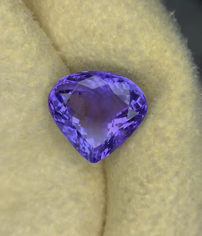 Perfect Heart Shape Blue Tanzanite Gemstone, Loose Gemstone, Natural Tanzanite Faceted Cut Stone - 8.15 CT