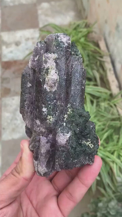 Rich Purple Color Scapolite with Diopside, Scapolite Specimen, Raw Mineral, Scapolite Crystals, Scapolite from Afghanistan - 623 gram