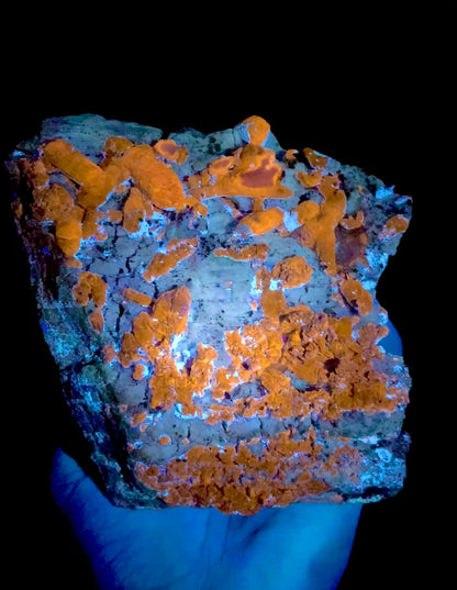 Fluorescent Afghaite crystals with Pyrite from Afghanistan, 18880 gram