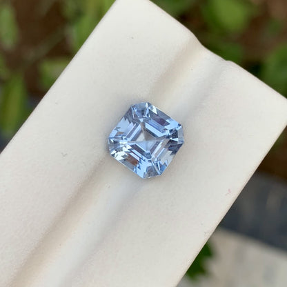 Ascher Cut Aquamarine Stone For Ring, Faceted Aquamarine Gemstone, 4.95 ct