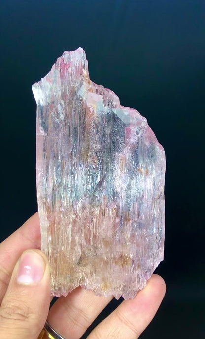 Natural Pink Color Kunzite with Complex Mountain Shape Terminations, Raw Kunzite, Kunzite Stone, Kunzite Specimen - 150 gram