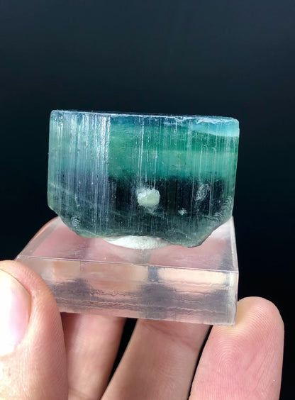 Natural Blue Cap Tourmaline Crystal, Terminated Tourmaline, Raw Tourmaline Stone, Tourmaline from Paproke Afghanistan - 39 gram