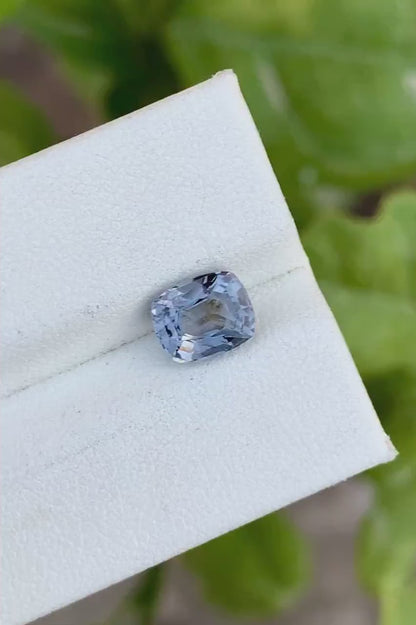 Grey Spinel Loose Gemstone, Faceted Spinel Gemstone, Natural Spinel Ring Stone, Cushion Cut Spinel Stone, Faceted Gemstone For Ring, 1.60 CT