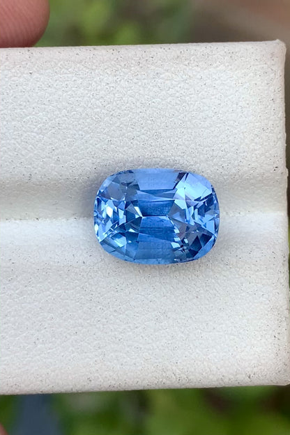 Deep Blue Aquamarine Gemstone For Ring, Faceted Aquamarine Ring Stone, 4.95