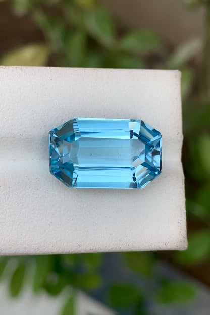 Swiss Blue Topaz Gemstone For Jewelry, Flawless Topaz Stone, 19.55 CT