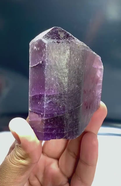 Natural Rich Purple Color Scapolite Crystal, Scapolite Stone, Scapolite Specimen, Raw Mineral, Scapolite from Afghanistan - 308 gram