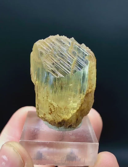 Natural Yellow Triphane Kunzite with Complex Mountain Shape Terminations, Kunzite Stone, Raw Mineral, Kunzite Specimen - 26 gram
