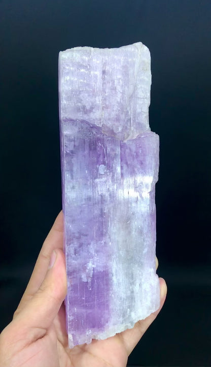 Natural Purple Pink Color Kunzite Crystal, Raw Mineral, Kunzite Specimen, Kunzite from Afghanistan - 652 gram