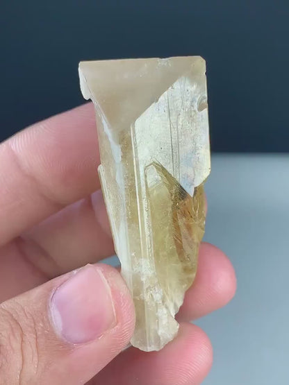 Natural Terminated Danburite Crystal, Rare Mineral, Crystal Specimen, Danburite Crystal from Paprok Afghanistan - 34 gram