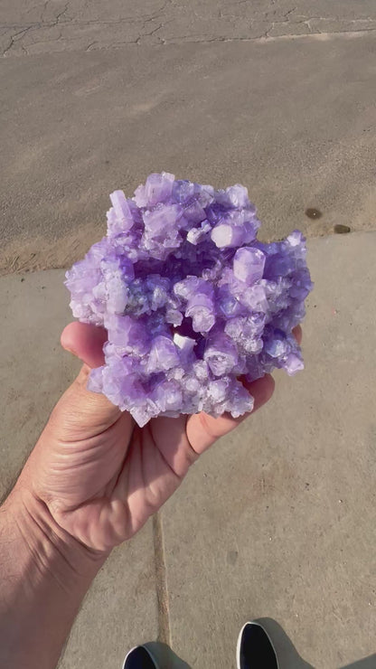 Purple Apatite Crystals Cluster from Afghanistan, 264 gram