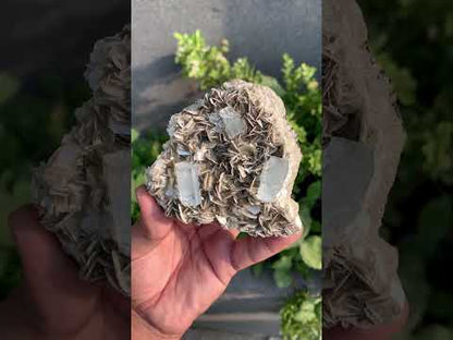 Aquamarine Crystals With Mica on Matrix From Pakistan - 375 Grams