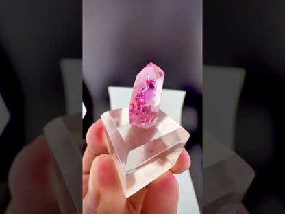 Pink Topaz Crystal from Katlang Pakistan - 13 Carats