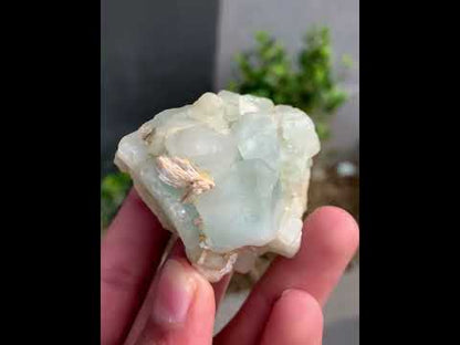 Blue Aquamarine Crystals on Matrix From Pakistan - 75 Grams